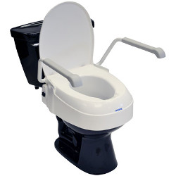 A900, Toilet Seat Raiser, 2in-6in with Lid and Armrests